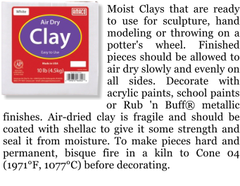 Modeling Clay - Sculpting and Molding Premium Air Dry Clay (10 lb) 